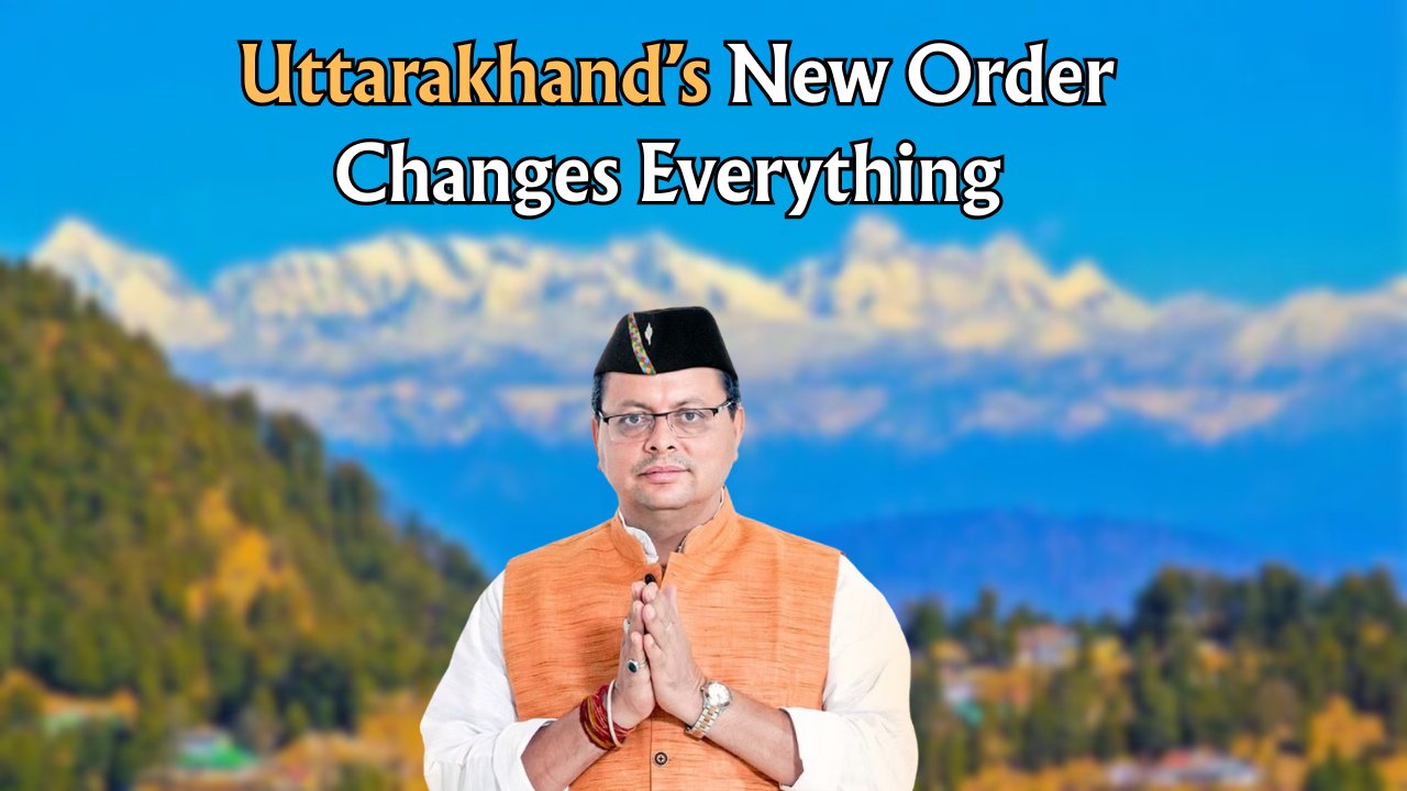 New Uttarakhand Govt Order